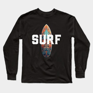 SURF type and board Long Sleeve T-Shirt